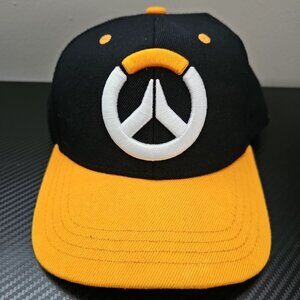 Overwatch Black/Yellow/White Embroidered Snapback Video Game Hat